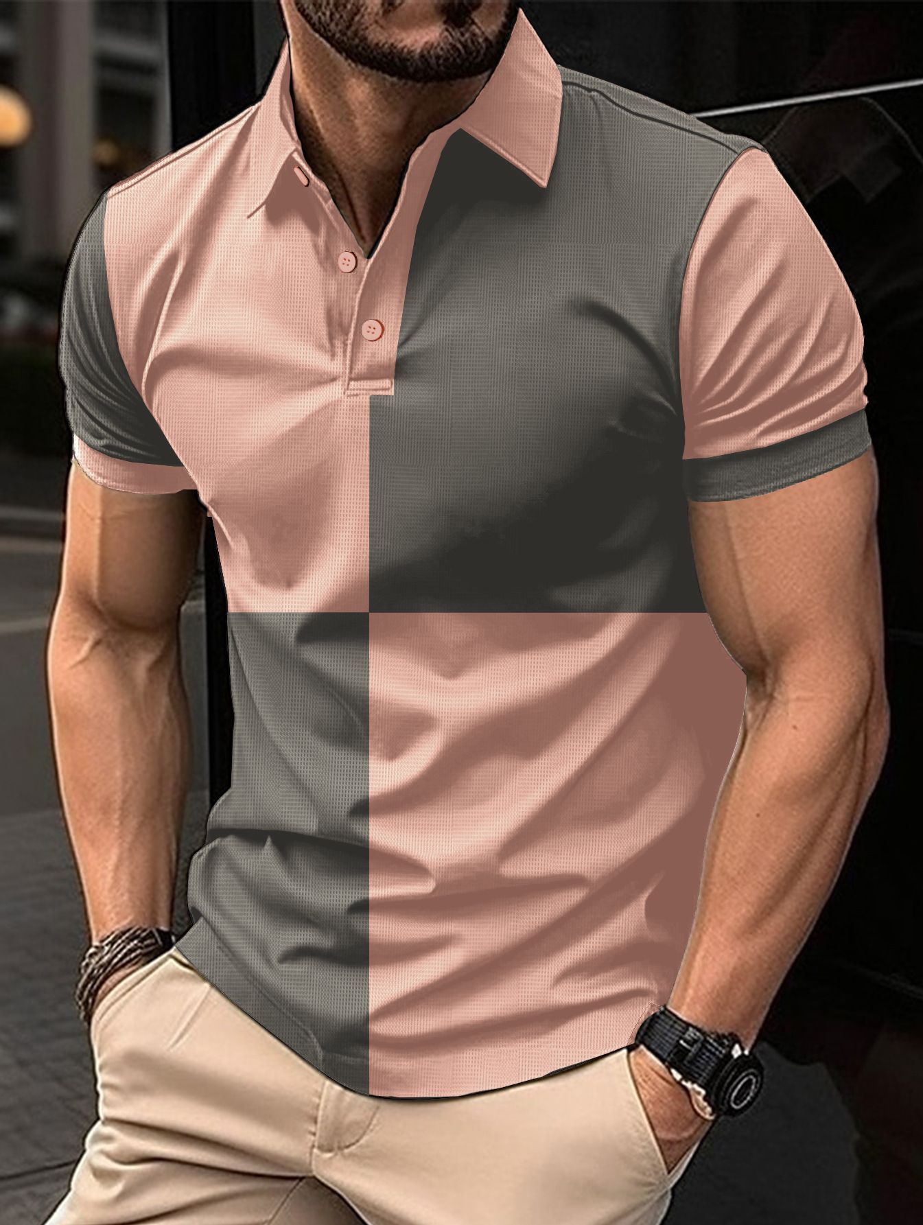 Short Sleeve Men's Casual Sports Polo Shirt