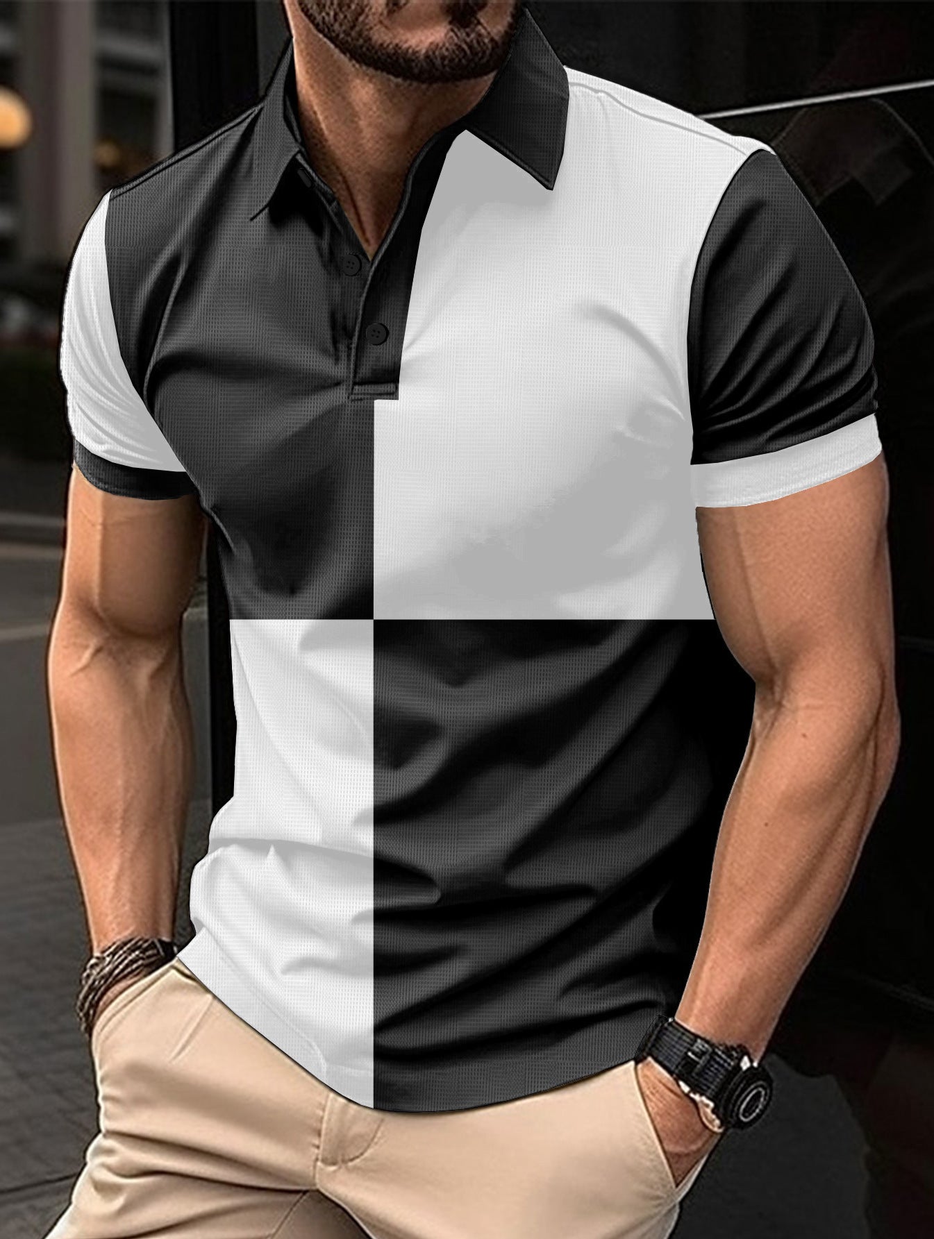 Short Sleeve Men's Casual Sports Polo Shirt