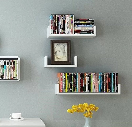 3-Piece Wall-Mounted U-Shelf Set