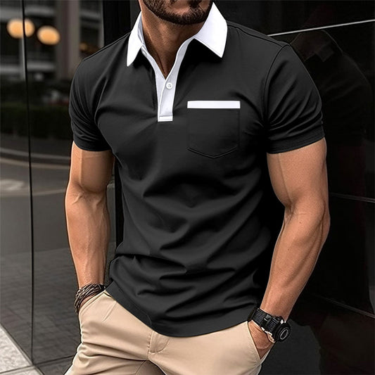 Men's Slim Fit Polo Shirt with Pocket