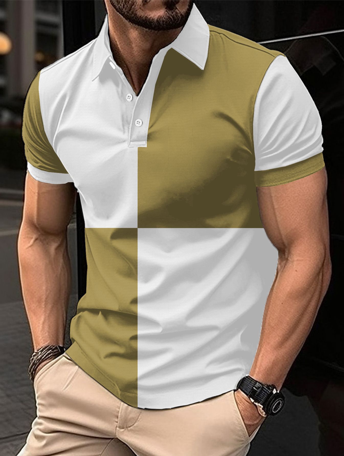 Short Sleeve Men's Casual Sports Polo Shirt