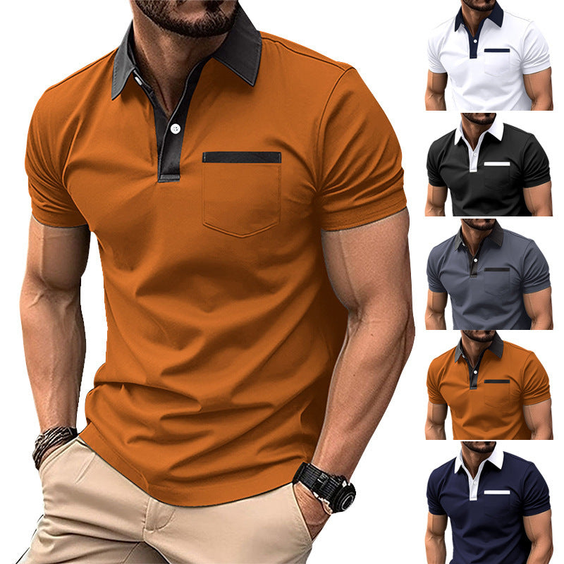 Men's Slim Fit Polo Shirt with Pocket