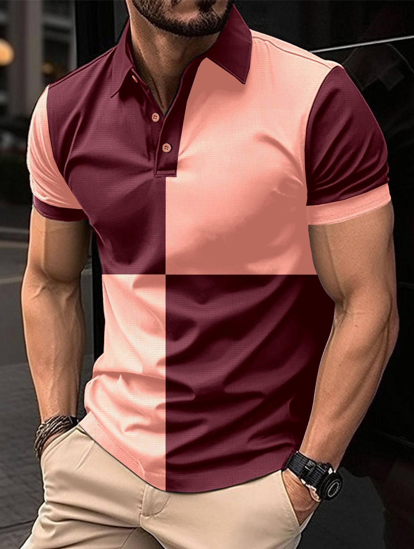 Short Sleeve Men's Casual Sports Polo Shirt