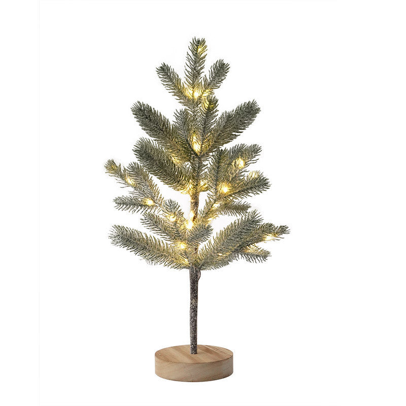 LED Lighted Pine Tree Table Lamp