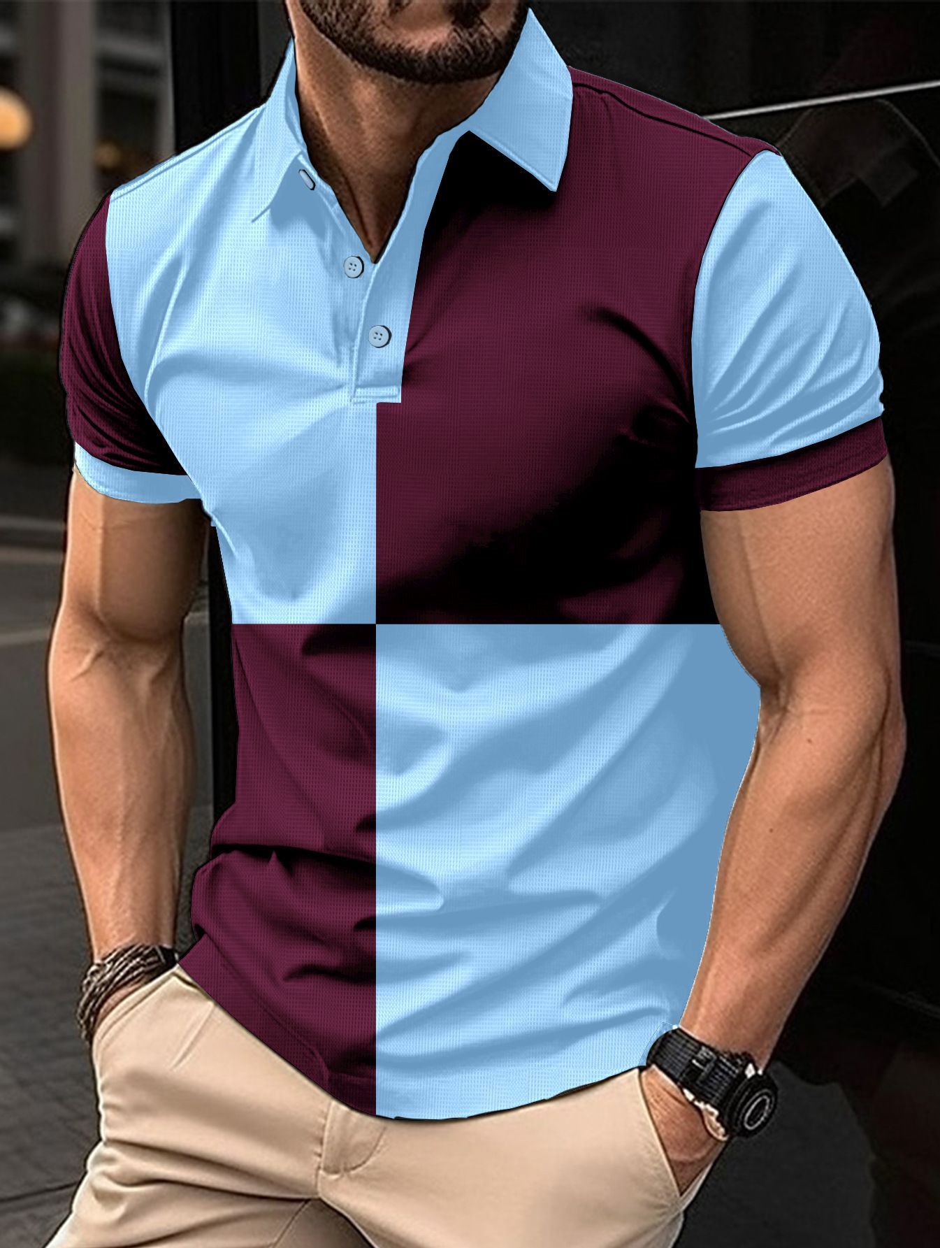 Short Sleeve Men's Casual Sports Polo Shirt