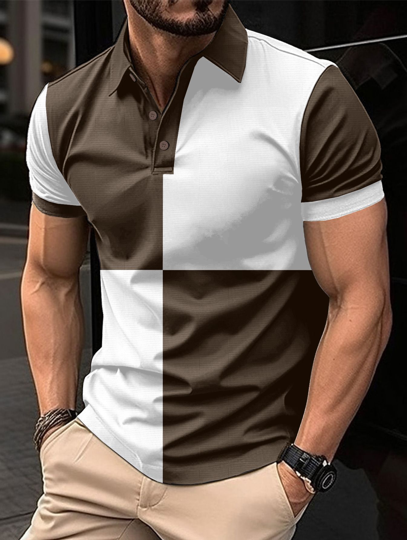 Short Sleeve Men's Casual Sports Polo Shirt