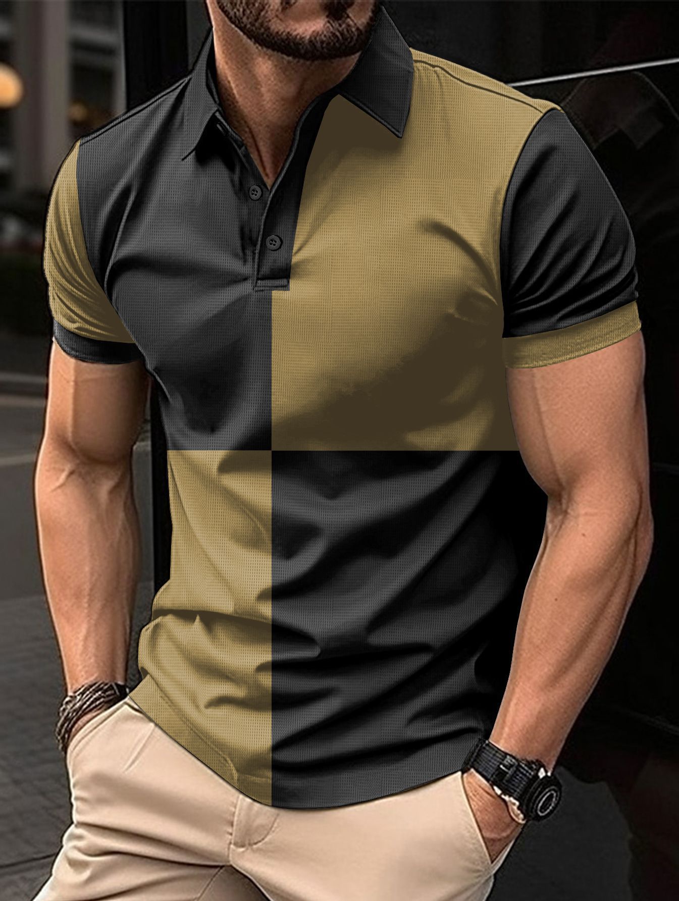 Short Sleeve Men's Casual Sports Polo Shirt